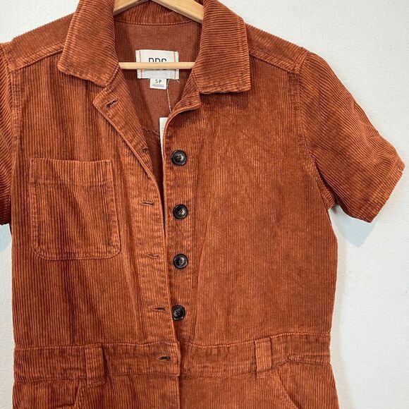 Urban Outfitters BDG Chocolate Brown Smith Corduroy Coverall Jumpsuit Small - Picture 6 of 7